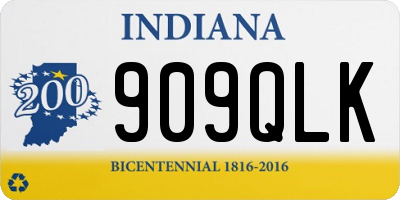 IN license plate 909QLK