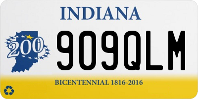 IN license plate 909QLM