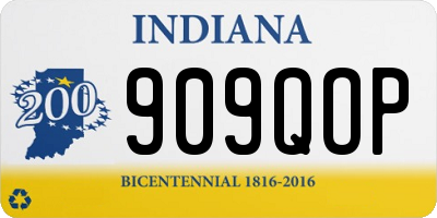 IN license plate 909QOP