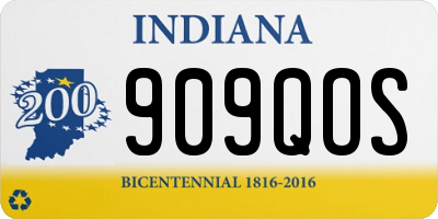 IN license plate 909QOS