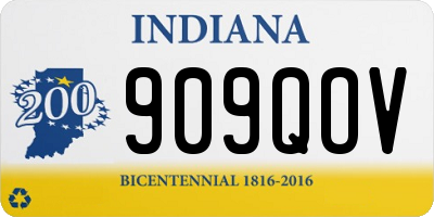 IN license plate 909QOV