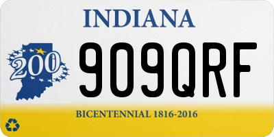 IN license plate 909QRF
