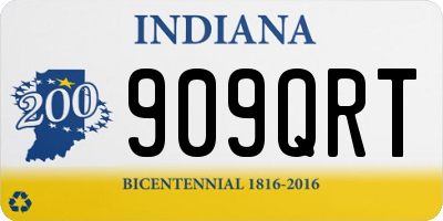 IN license plate 909QRT