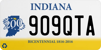 IN license plate 909QTA