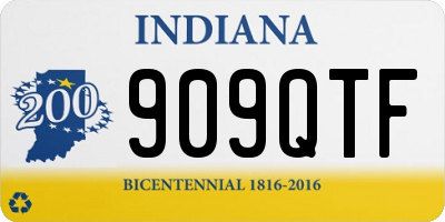 IN license plate 909QTF