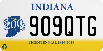 IN license plate 909QTG
