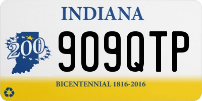 IN license plate 909QTP