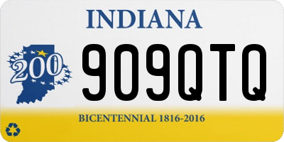 IN license plate 909QTQ