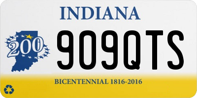 IN license plate 909QTS