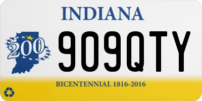IN license plate 909QTY