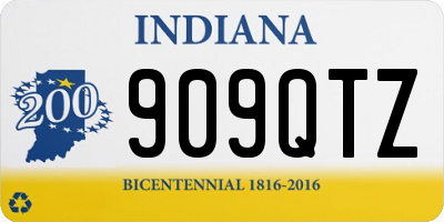 IN license plate 909QTZ