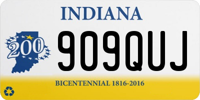 IN license plate 909QUJ
