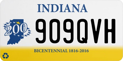 IN license plate 909QVH