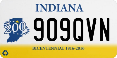 IN license plate 909QVN