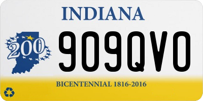 IN license plate 909QVO