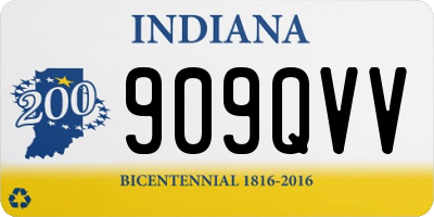 IN license plate 909QVV