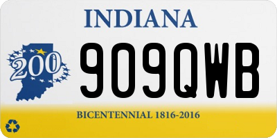 IN license plate 909QWB