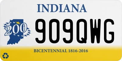 IN license plate 909QWG