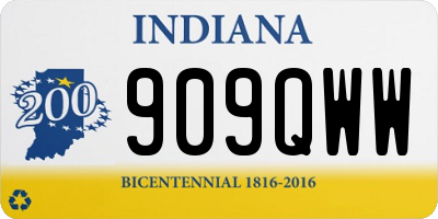 IN license plate 909QWW
