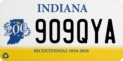 IN license plate 909QYA
