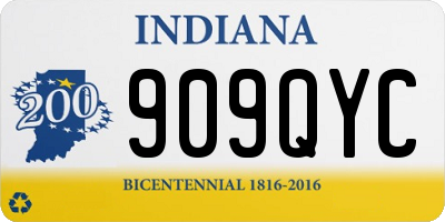 IN license plate 909QYC