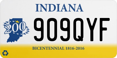 IN license plate 909QYF