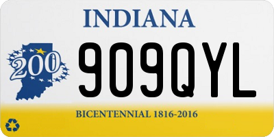 IN license plate 909QYL