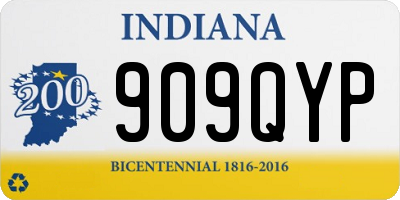 IN license plate 909QYP