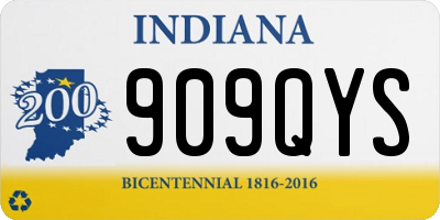 IN license plate 909QYS