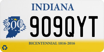 IN license plate 909QYT