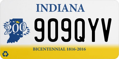 IN license plate 909QYV