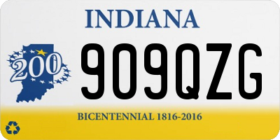 IN license plate 909QZG
