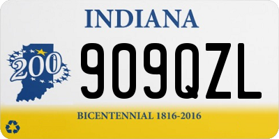 IN license plate 909QZL