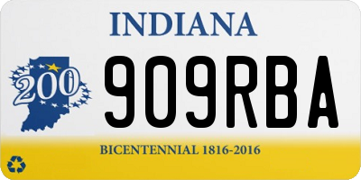IN license plate 909RBA