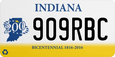 IN license plate 909RBC
