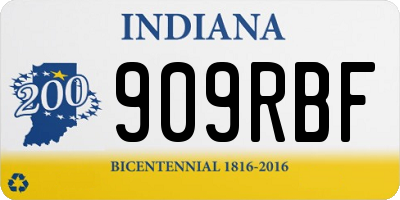 IN license plate 909RBF