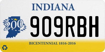 IN license plate 909RBH