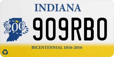 IN license plate 909RBO