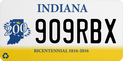 IN license plate 909RBX