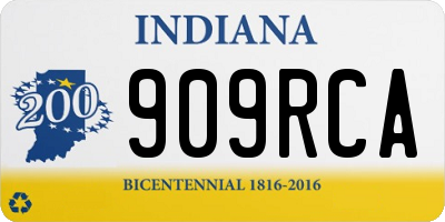 IN license plate 909RCA