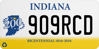 IN license plate 909RCD
