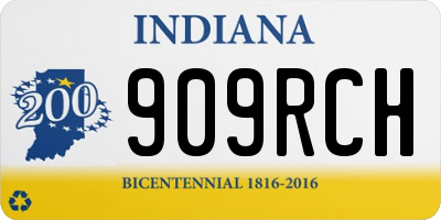 IN license plate 909RCH