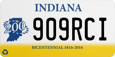 IN license plate 909RCI