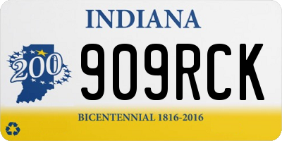 IN license plate 909RCK