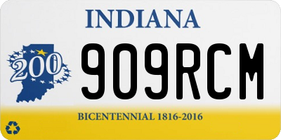 IN license plate 909RCM