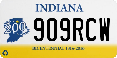 IN license plate 909RCW