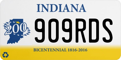 IN license plate 909RDS