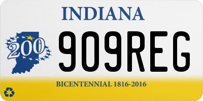 IN license plate 909REG