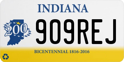 IN license plate 909REJ