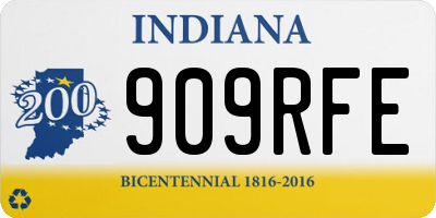 IN license plate 909RFE